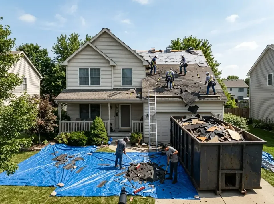 roof-replacement-debris-remova-004 — frequently asked questions, Cheapest Dumpster Rentals in Harbison Canyon, CA